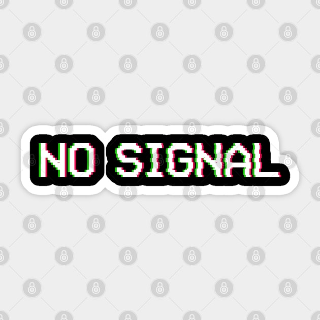 Old TV No Signal RGB glitch Sticker by vlada123